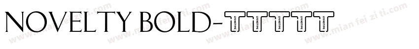Novelty Bold字体转换